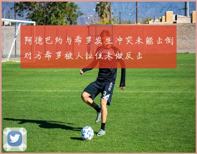 阿德巴约与希罗发生冲突未能击倒对方希罗被人拉住未做反击